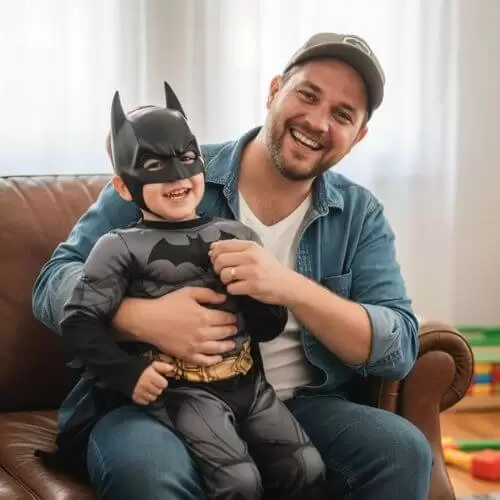 Marcelo, papai do Lucas